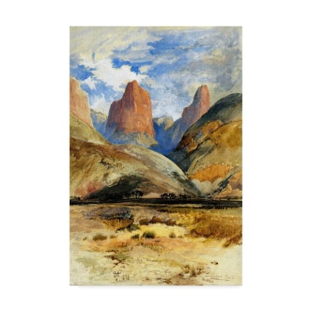 Thomas Moran 'Colburn's Butte South Utah 1873 ' Canvas Art,12x19